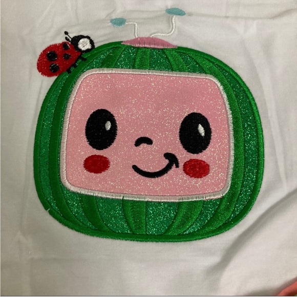 Sparkly Boutique Cocomelon cute skirt top set - Picture 4 of 4